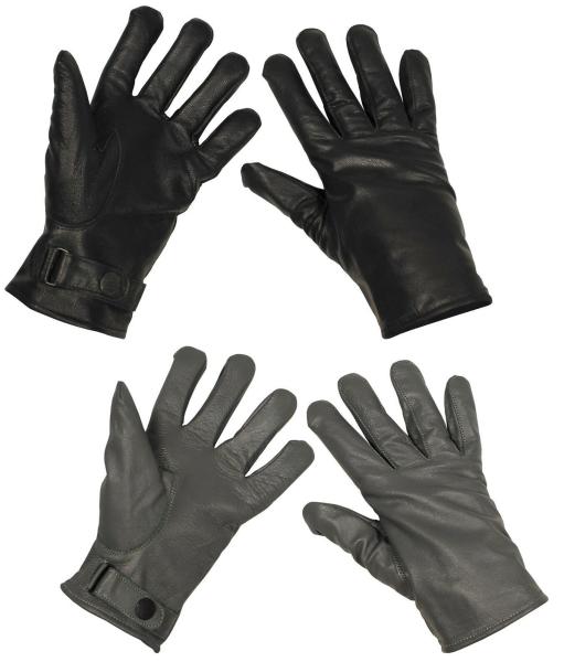 Bundeswehr Handschuh aus Leder grau oder schwarz